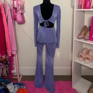 Blue jumpsuit